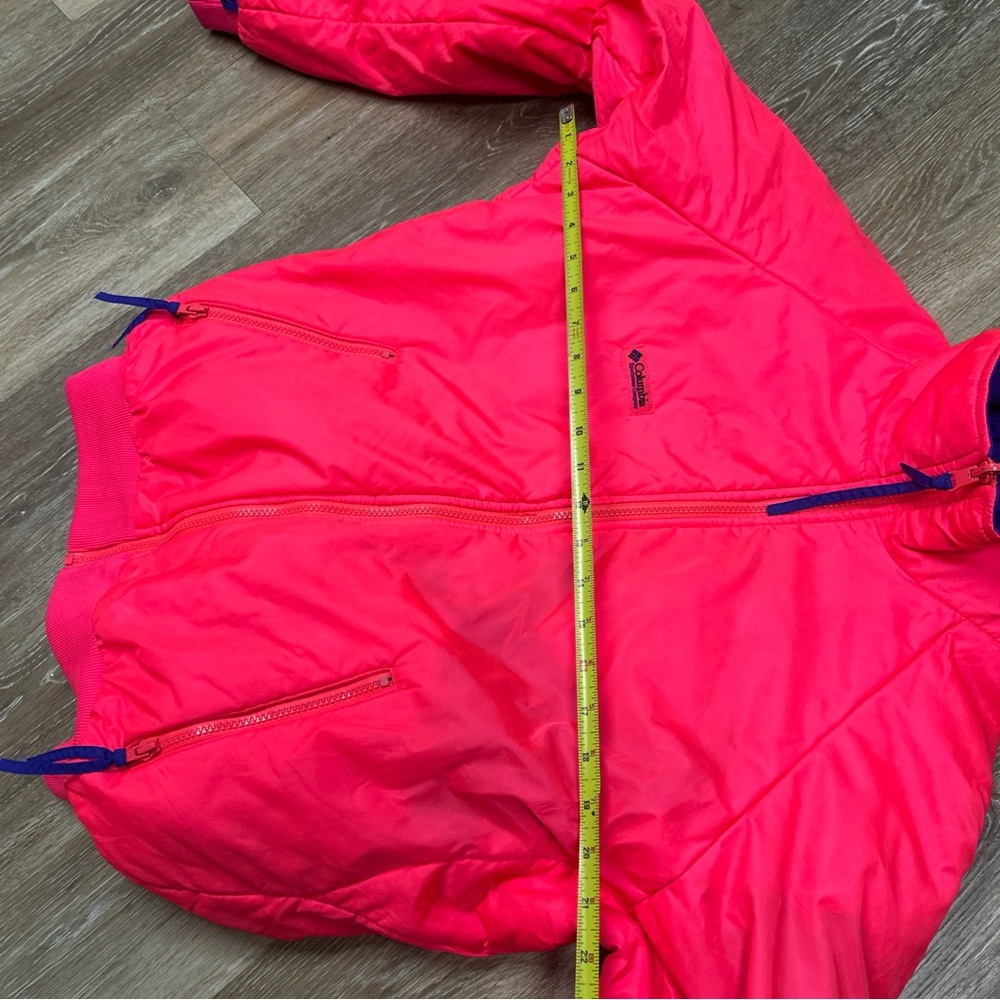Vintage Columbia Reversible Neon Pink & Purple Mens Medium Retro Ski/BoardJacket - Picture 14 of 16